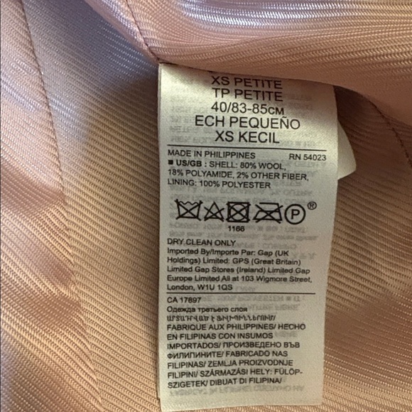 Banana republic wool long  coat,XS petite - Picture 15 of 15